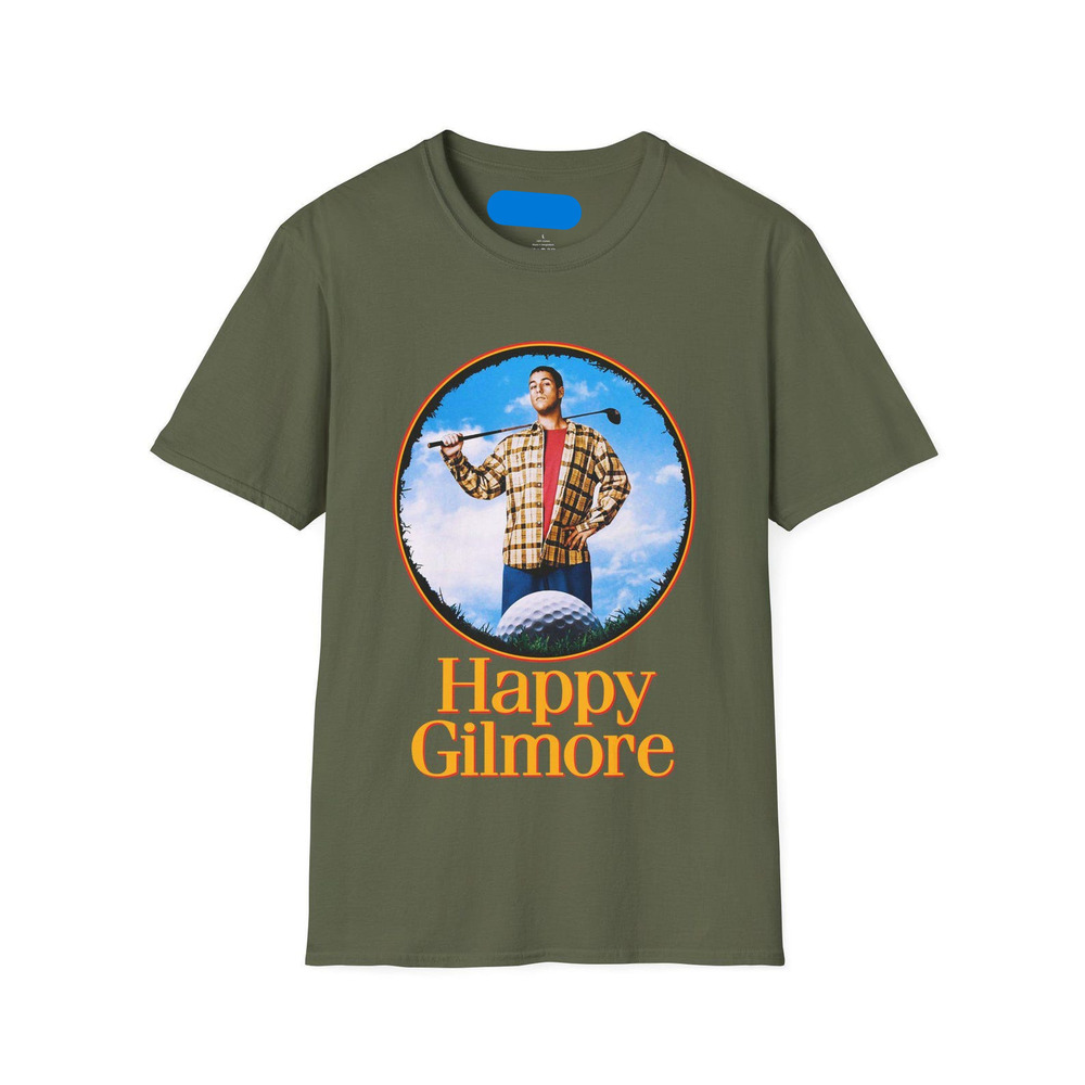 Happy Gilmore Golf T Shirt Funny Movie Tee For Golf Lovers Military Green